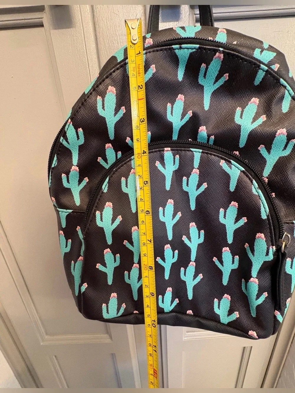 Mini Backpack With Cactus Design NWOT